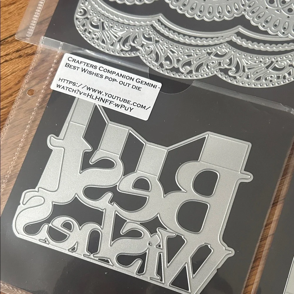 Sizzix Thinlits Die Set in Silver Pop- Out die - ThinLits Die Set DIY 4 Projects